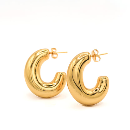 Lyra Chunky Hoop Earrings