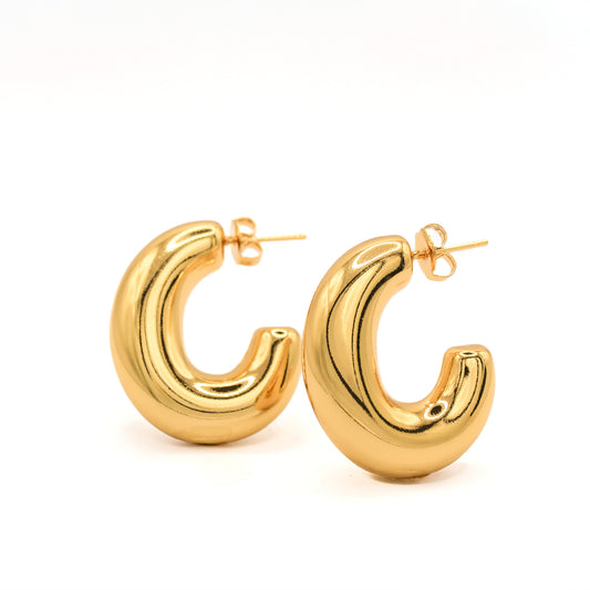 Lyra Chunky Hoop Earrings