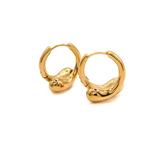 Inez Gold Hoop Earrings