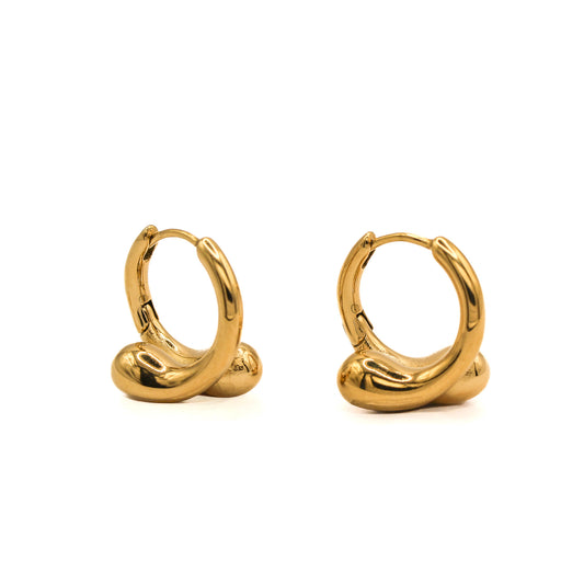 Inez Gold Hoop Earrings